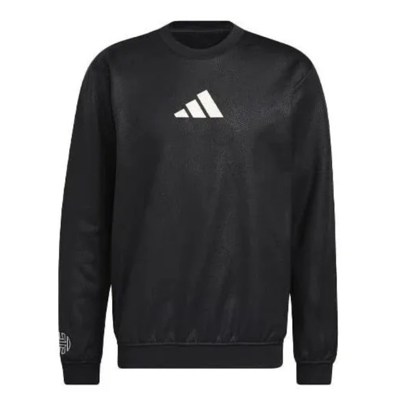 ADIDAS Men's James Harden Foundation Basketball Crew Sweatshirt. Men Size LT - Picture 3 of 10